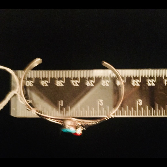 Sterling silver cuff bracelet boho - Picture 6 of 6